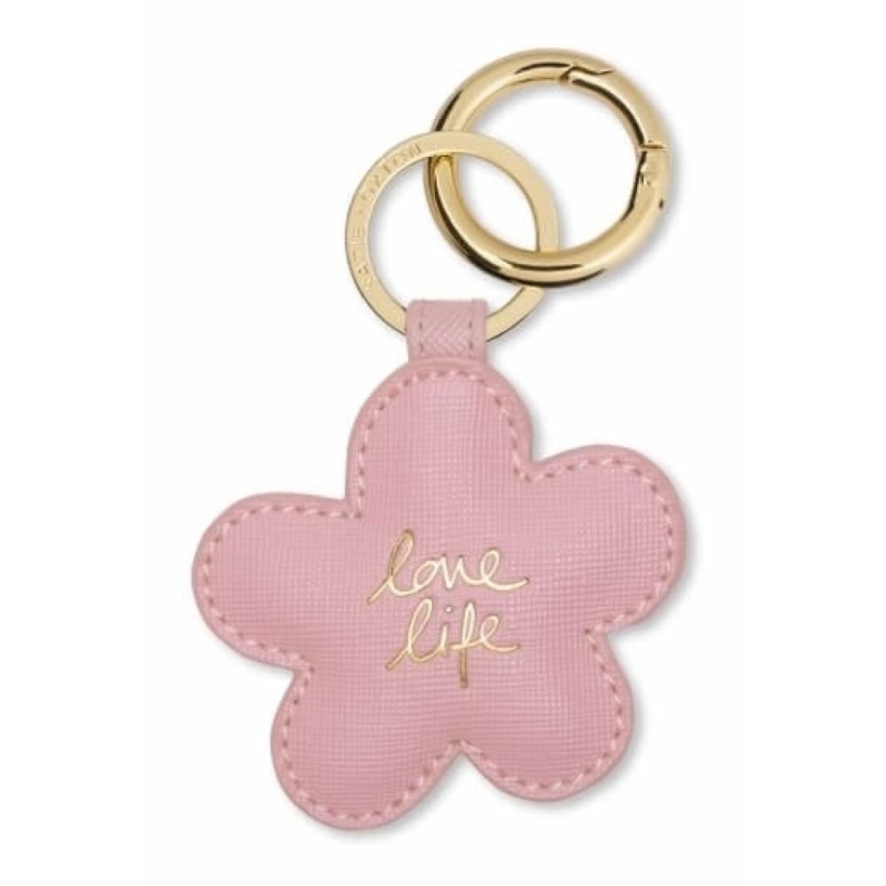 Bag Charm - Scruffy Daisy - Pink