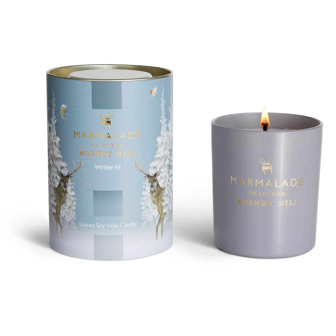 Mosney Mill Winter Fir Luxury Glass Candle