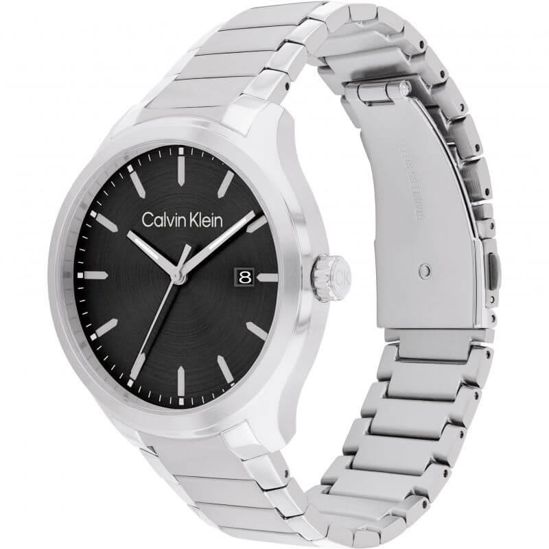 SS Black Dial With Bracelet Strap Gents Watch