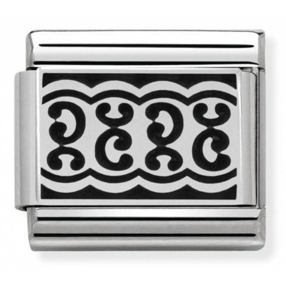 Classic LACE Plot 1 In Stainless Steel & Silver 925 Charm