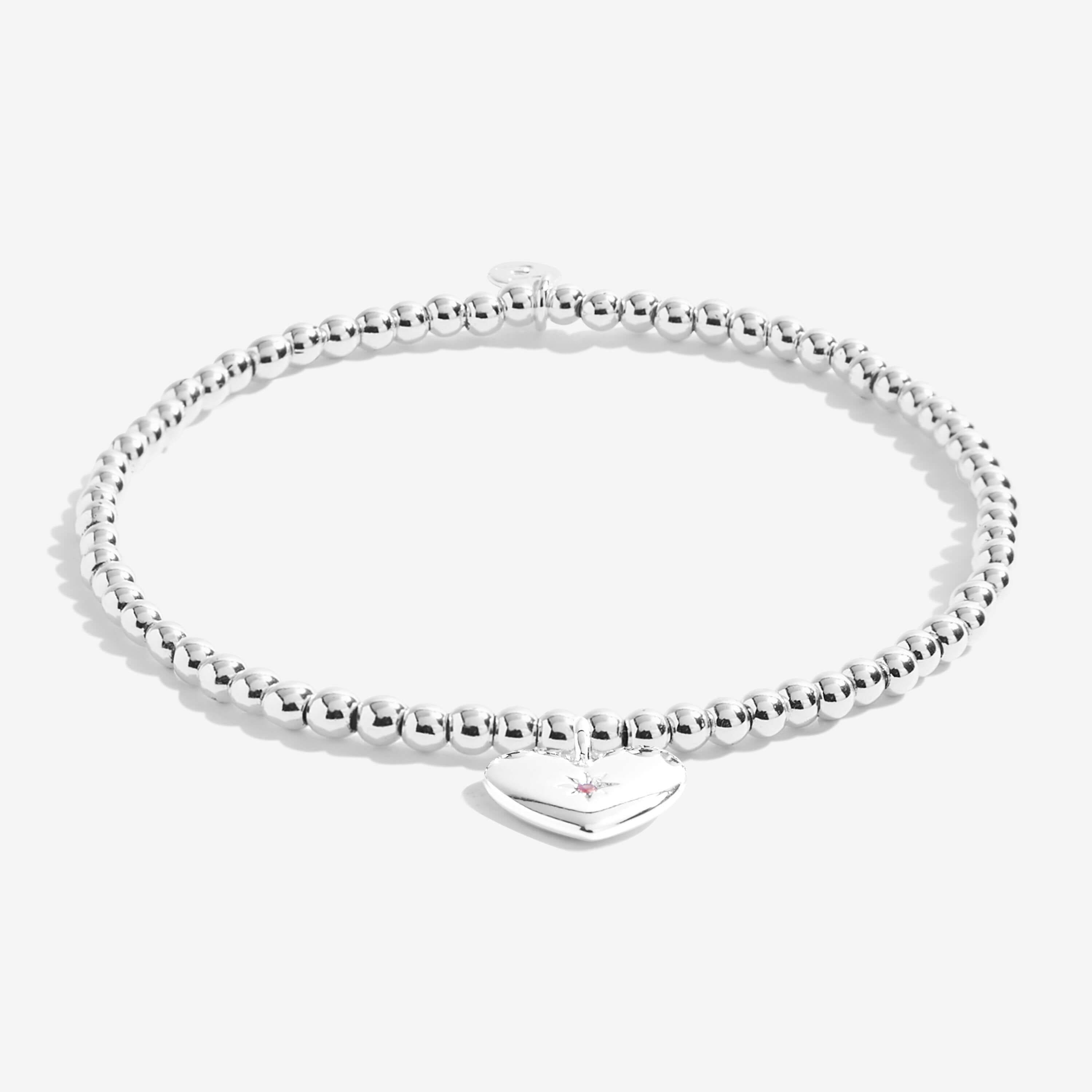 A Little | Mummy To Gorgeous Girls | Silver | Bracelet | 17.5cm Stretch