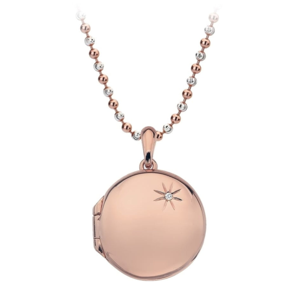 Memoirs Circle Pendant - Rose Gold Plated