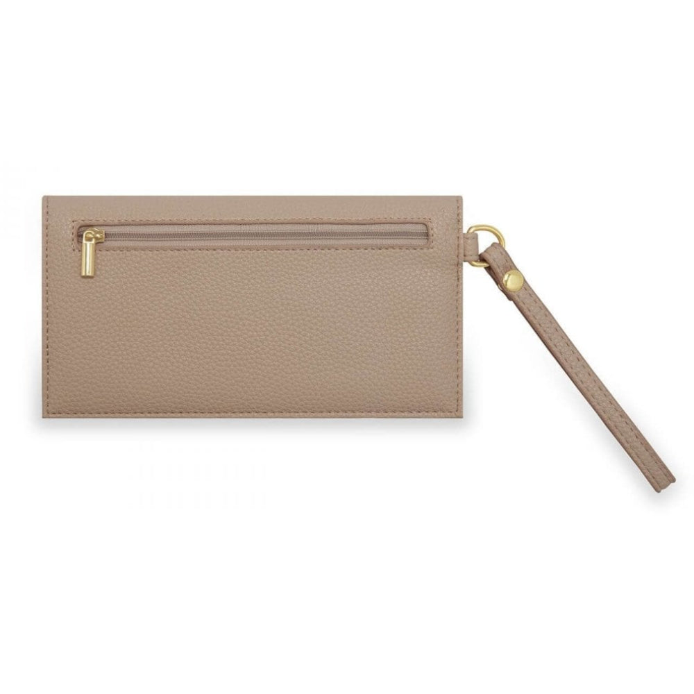 Cleo Wristlet | Taupe | 10 X 19 Cm