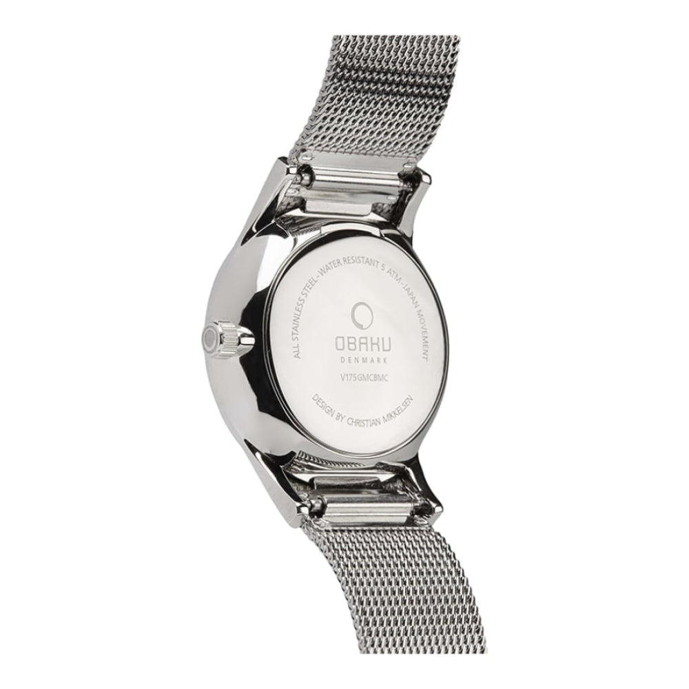 VILD - ONYX stainless Steel Mesh Bracelet Day/Date Display Watch