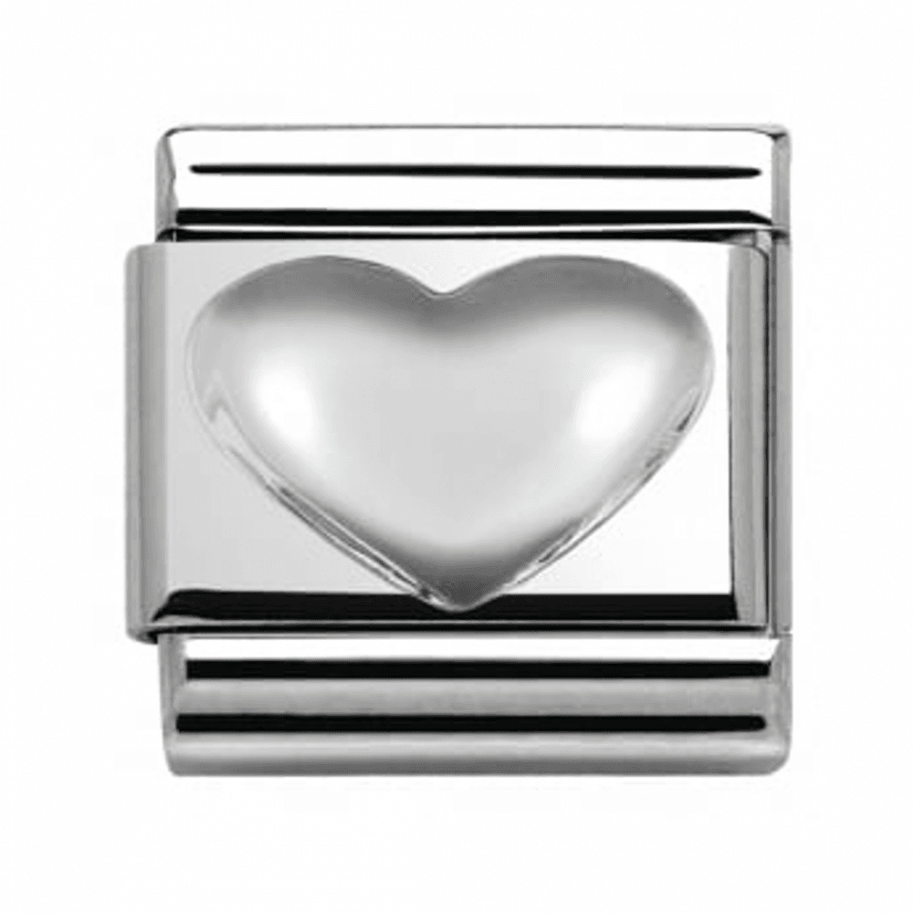 Classic Silver Plated Heart Link