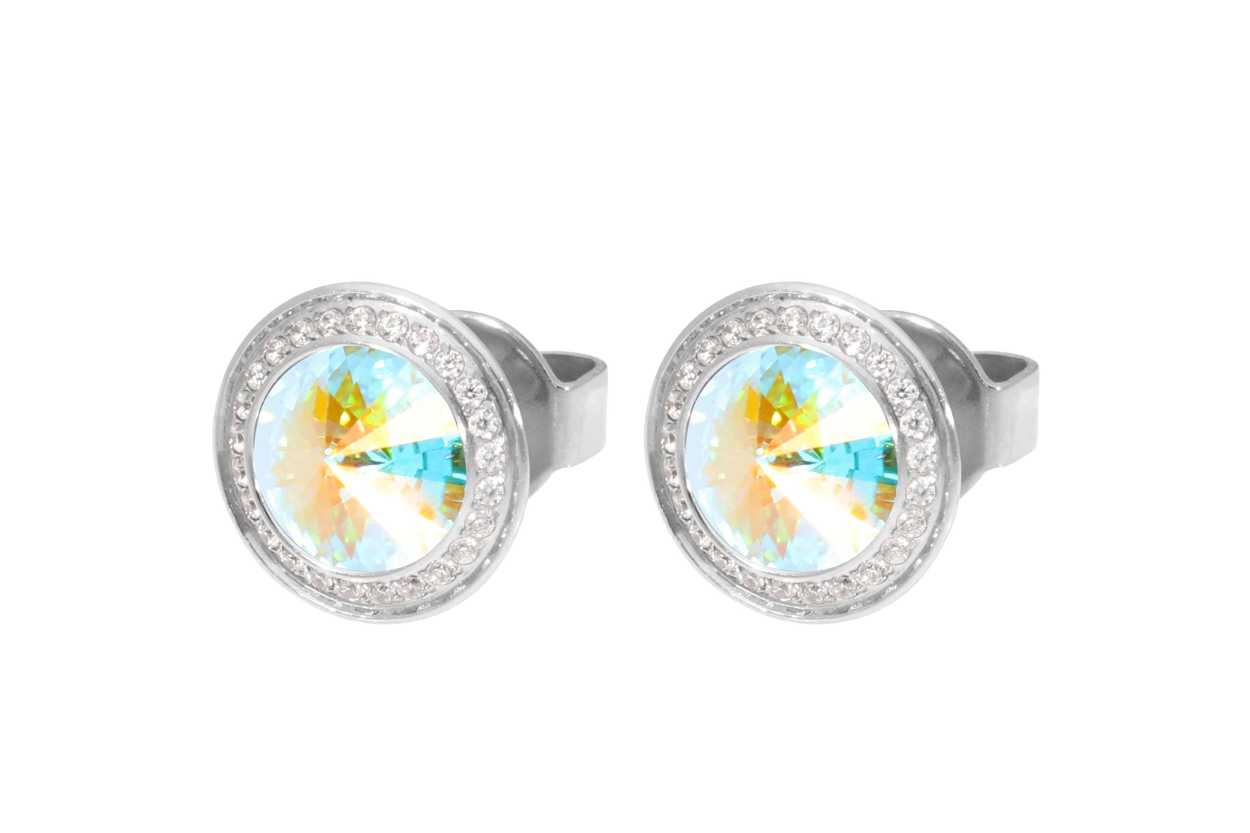 TONDO Deluxe (S/P) 9mm Aurora Boreale Stud