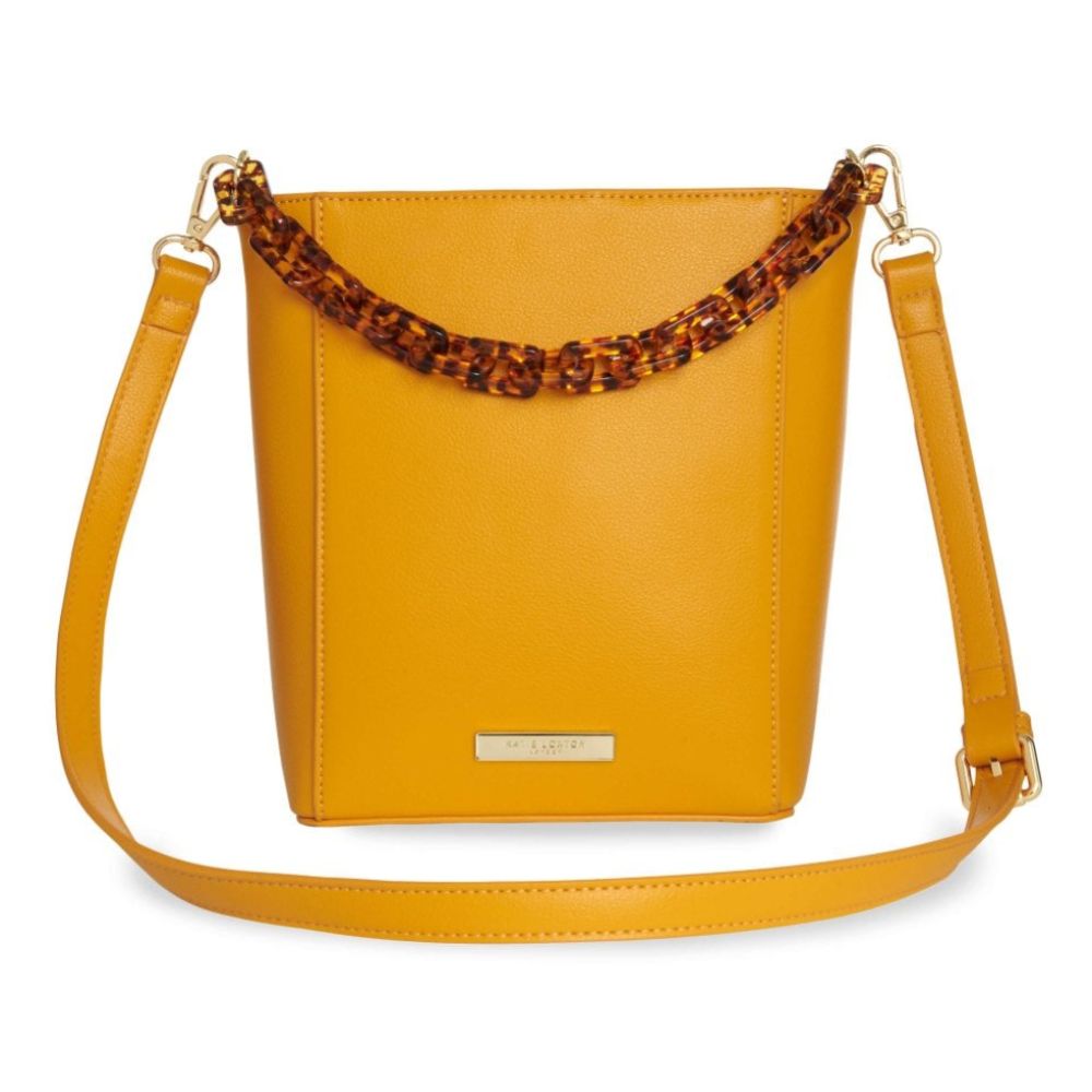 Ayla Tortoiseshell Bag | Ochre | 22 X 18 X 9cm