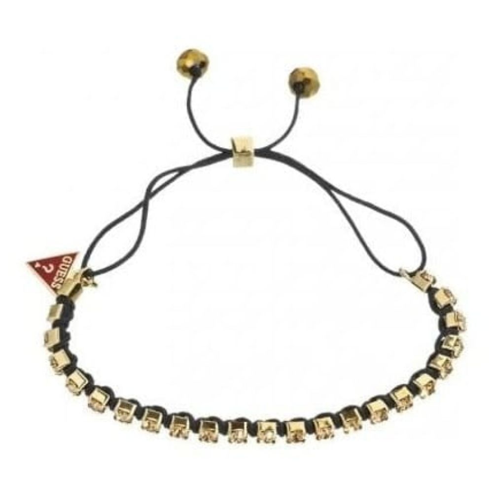 Ladies Rock 'N' Rollstone Black & Gold Cubed Bracelet