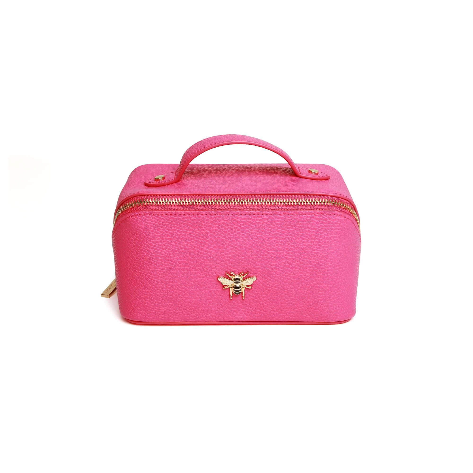 Mini Train Case In Hot Pink
