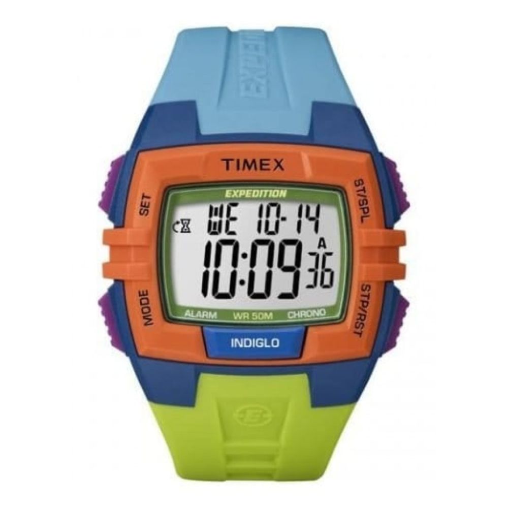 Unisex Multicoloured Resin Digital Watch