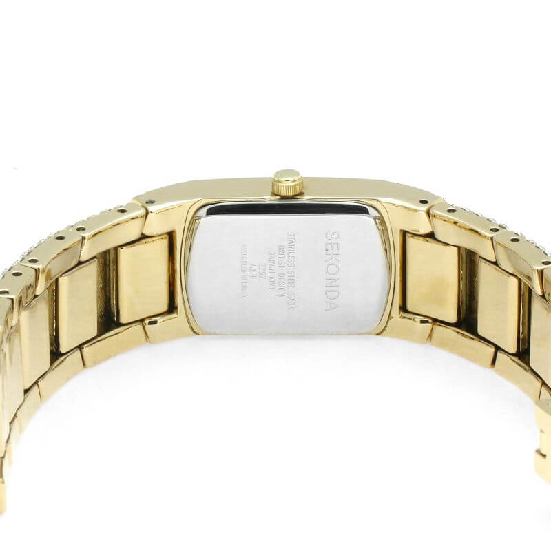 Gold Plated & Swarovski Element Ladies Watch