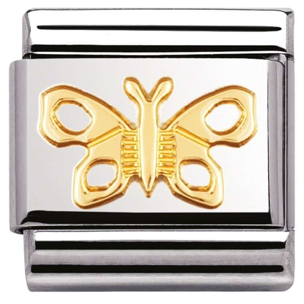 Classic Butterfly Link with Gold Detail