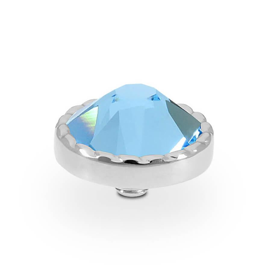 Bocconi Flat 9mm Aquamarine Top (S/P)