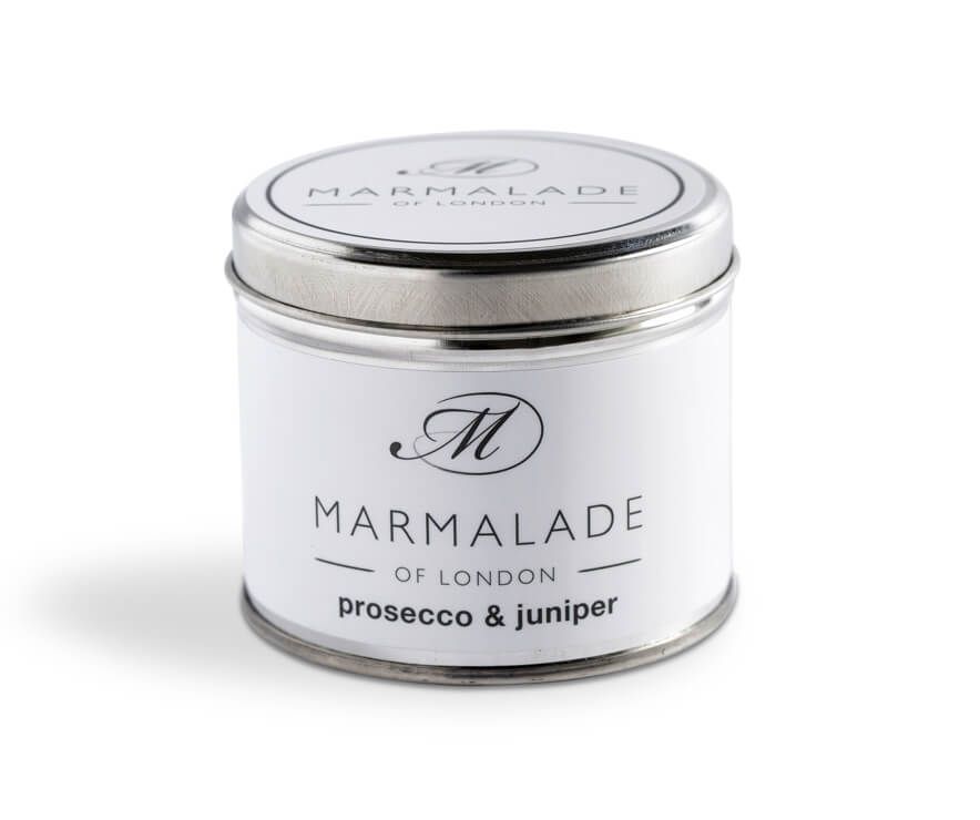Prosecco & Juniper Medium Tin Candle