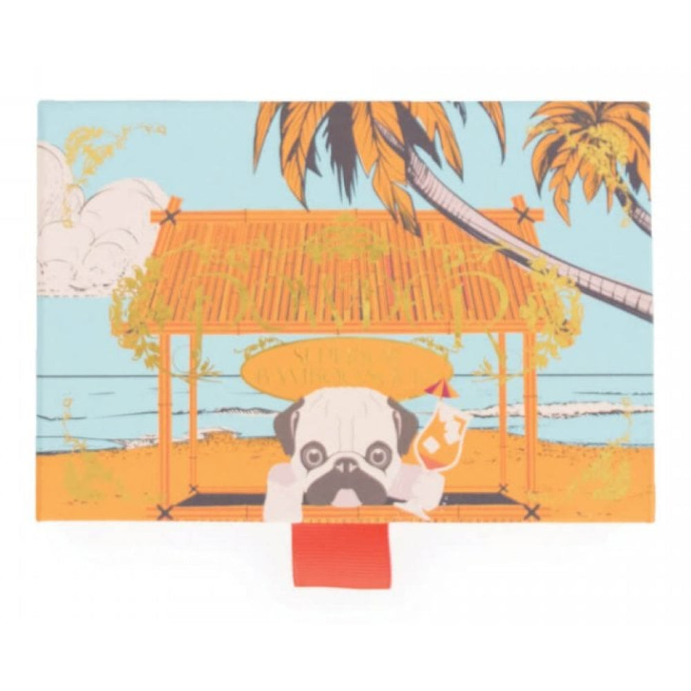 Pug Beach Bar Ladies Sock Gift Box
