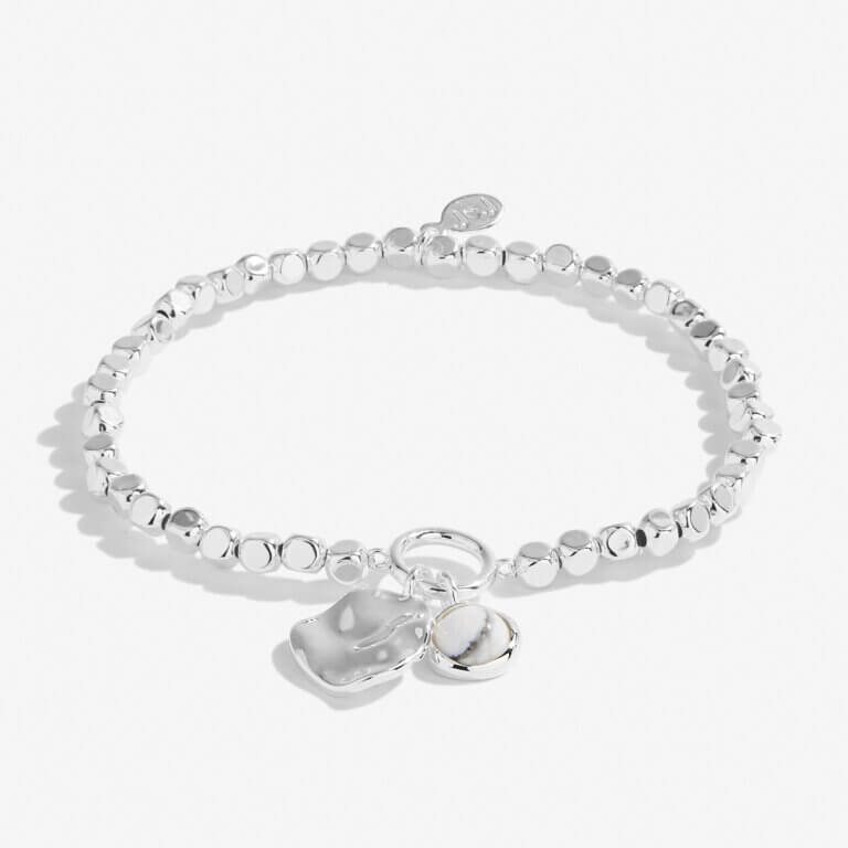 Spirit Stones | Howlite | Silver | Bracelet | 17.5cm Stretch