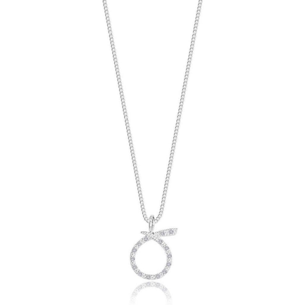 Sentiment Set - Family - Loop Outline Pave Earrings & Necklace Set