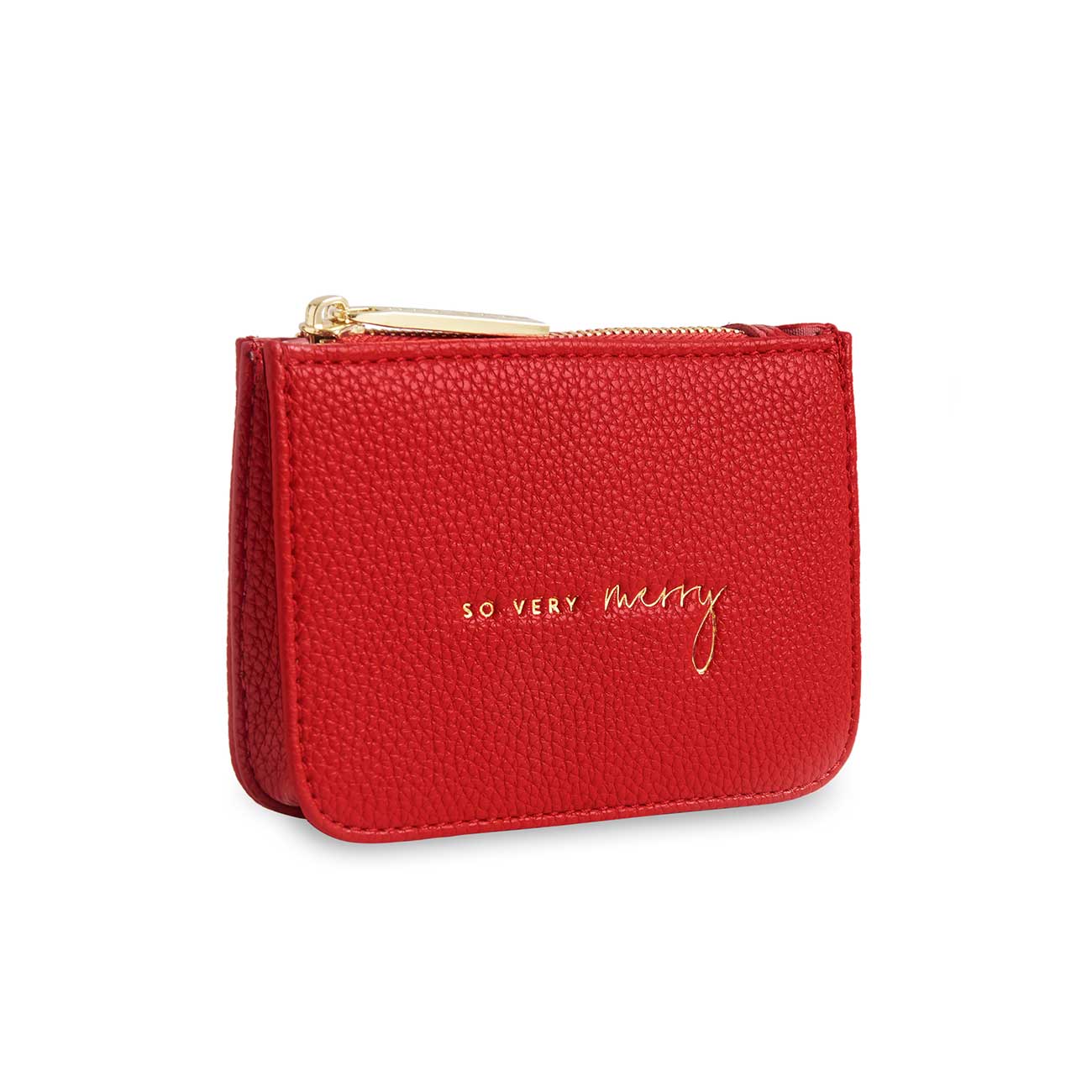 Stylish Structured Coin Purse | So Vert Merry | Red