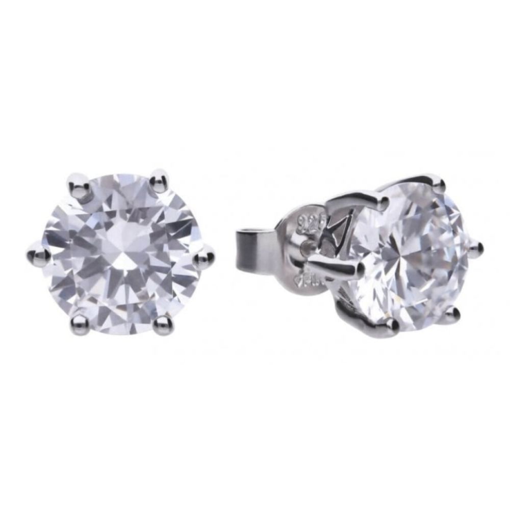 Claw Set 4ct Solitaire Earrings