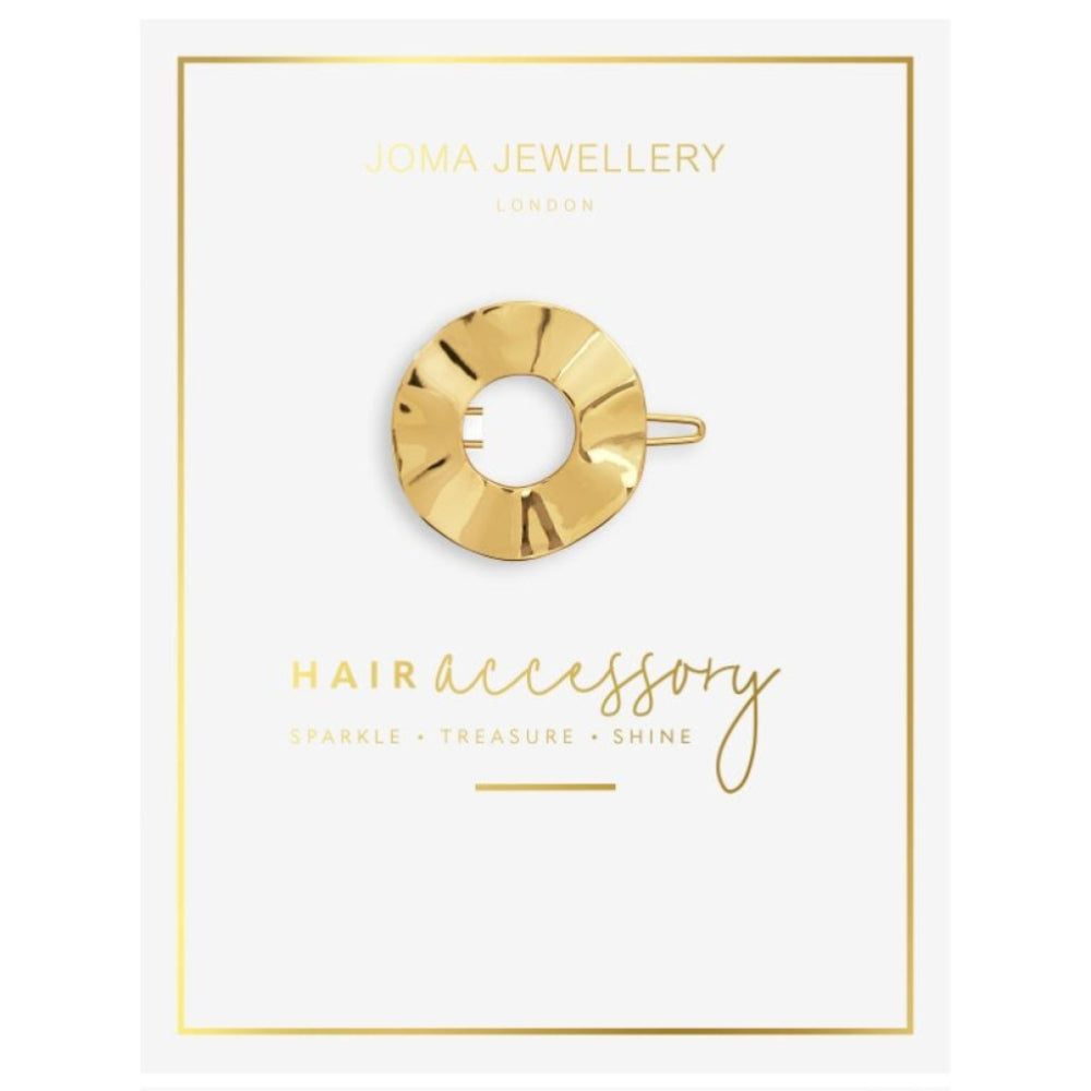 Hair Accessory | Ribbon Gold Hoop Hair Clip