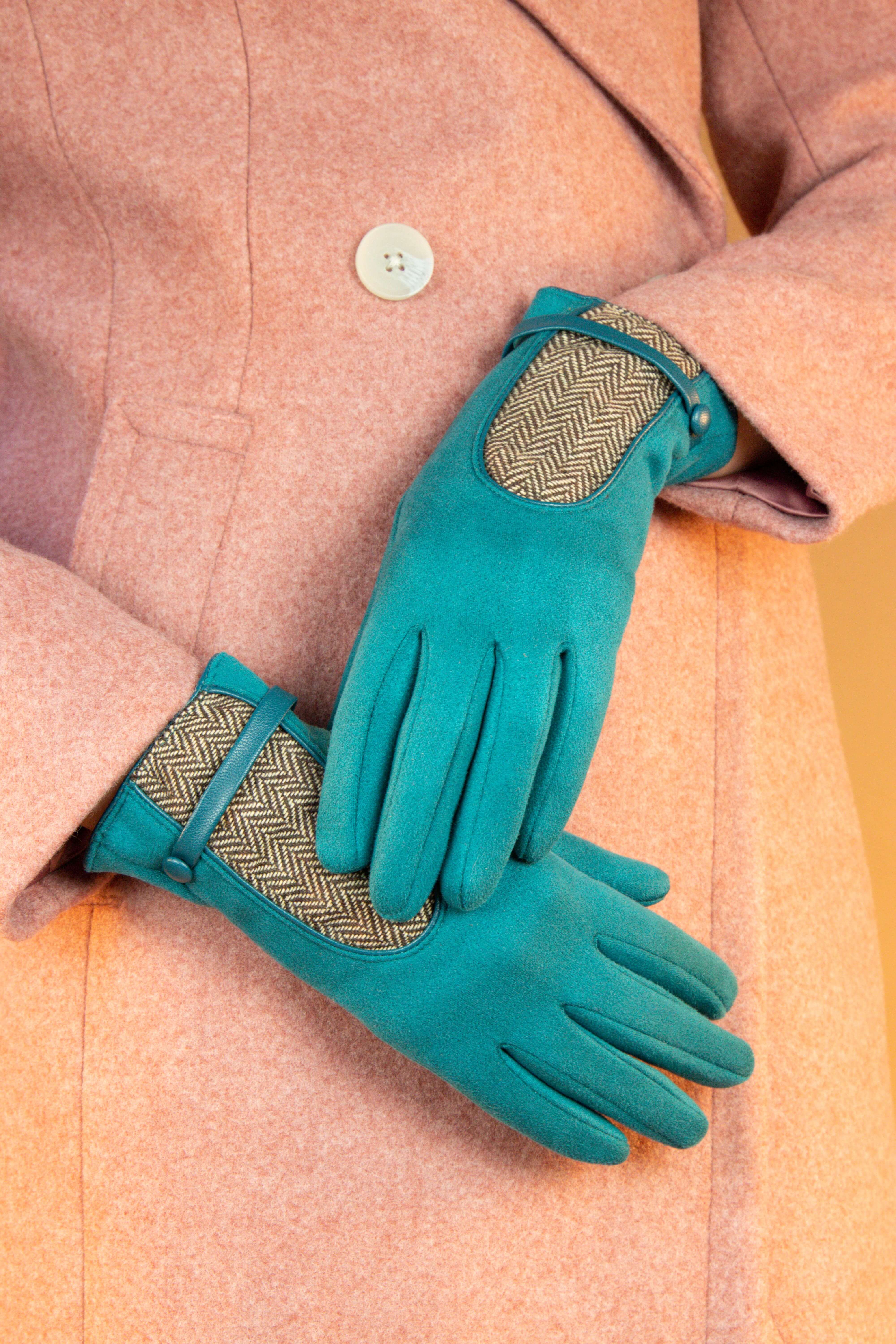 Genevieve Gloves- Teal