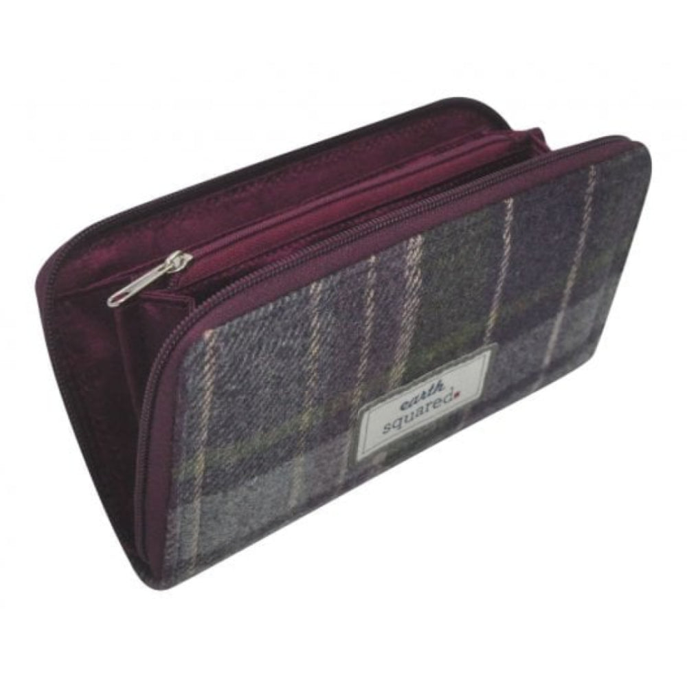 Purple Quartz Tweed Wallet