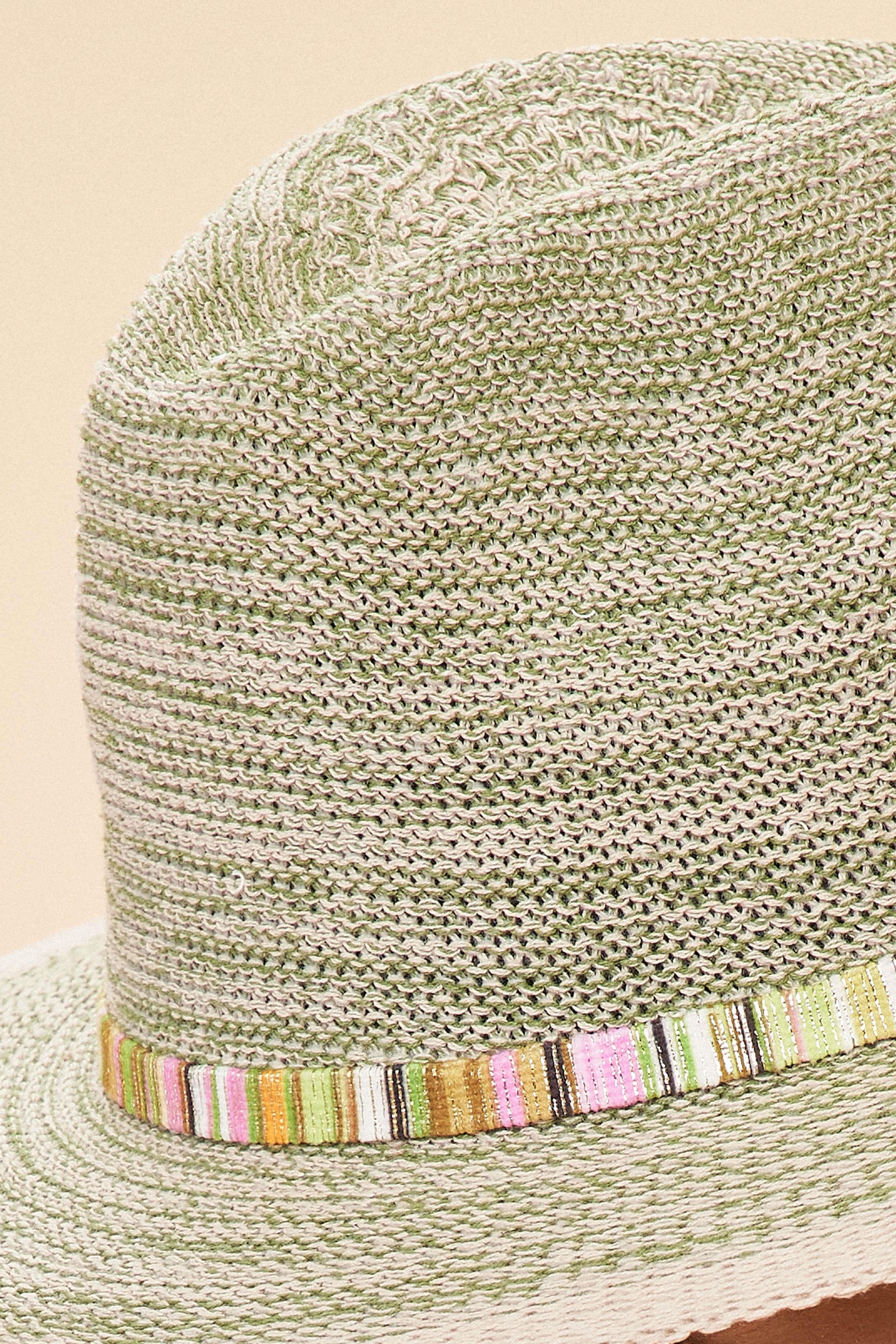 Natalie Hat - Fern with Shimmer Band