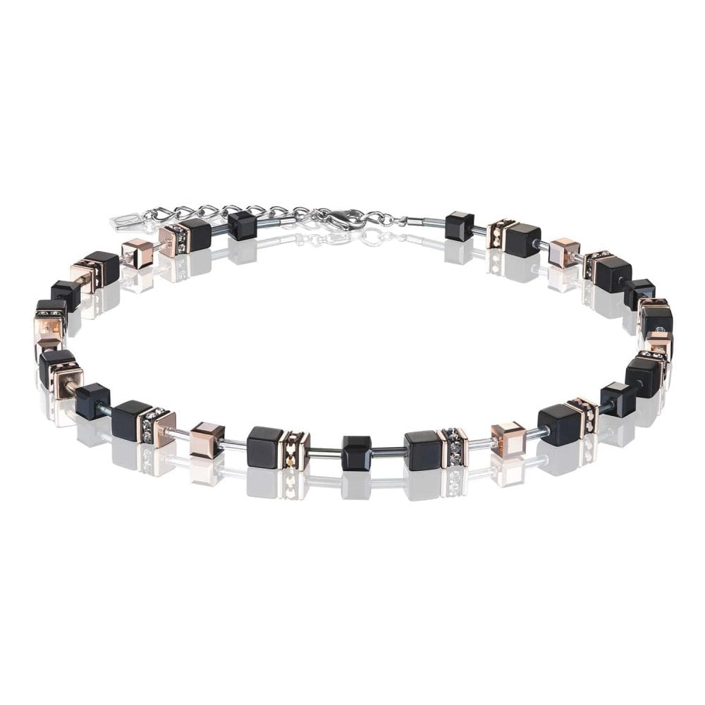 Onyx Black & Rose Gold Necklace