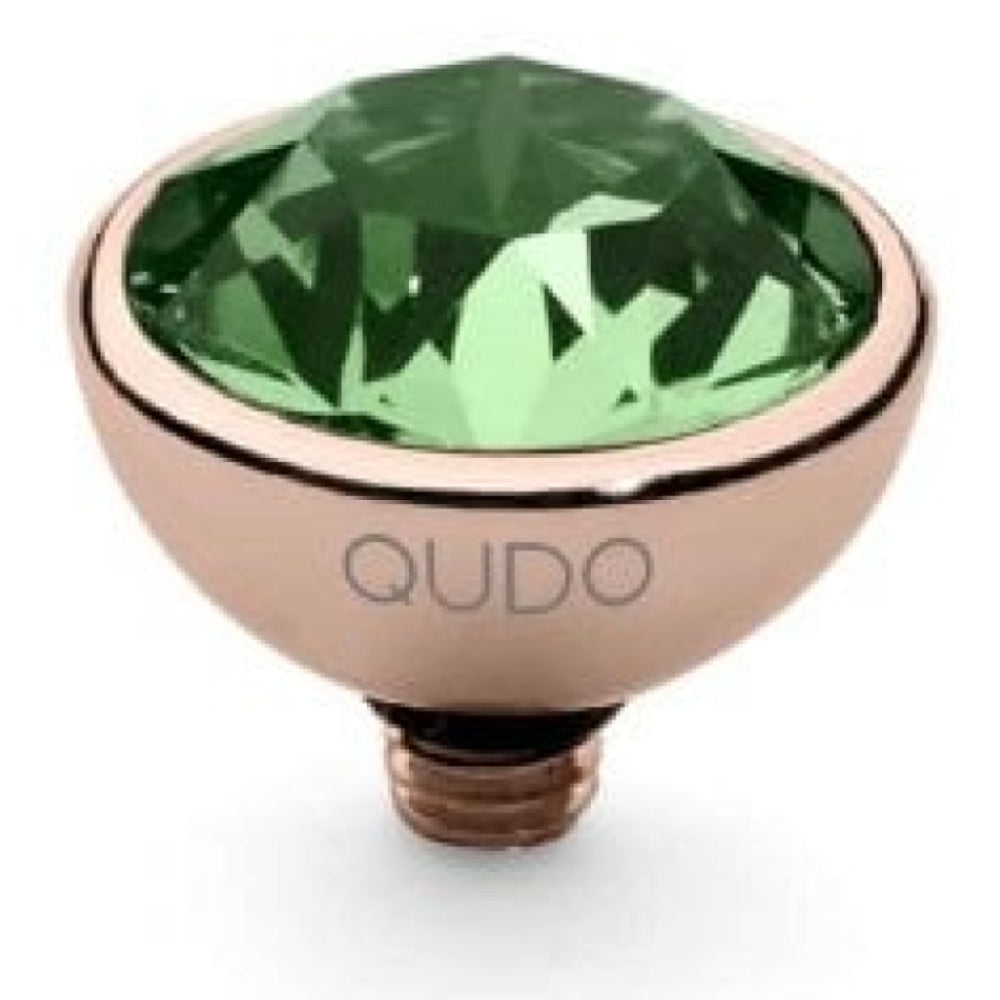 Famosa Rose Gold 10mm Bottone Ring Top Erinite