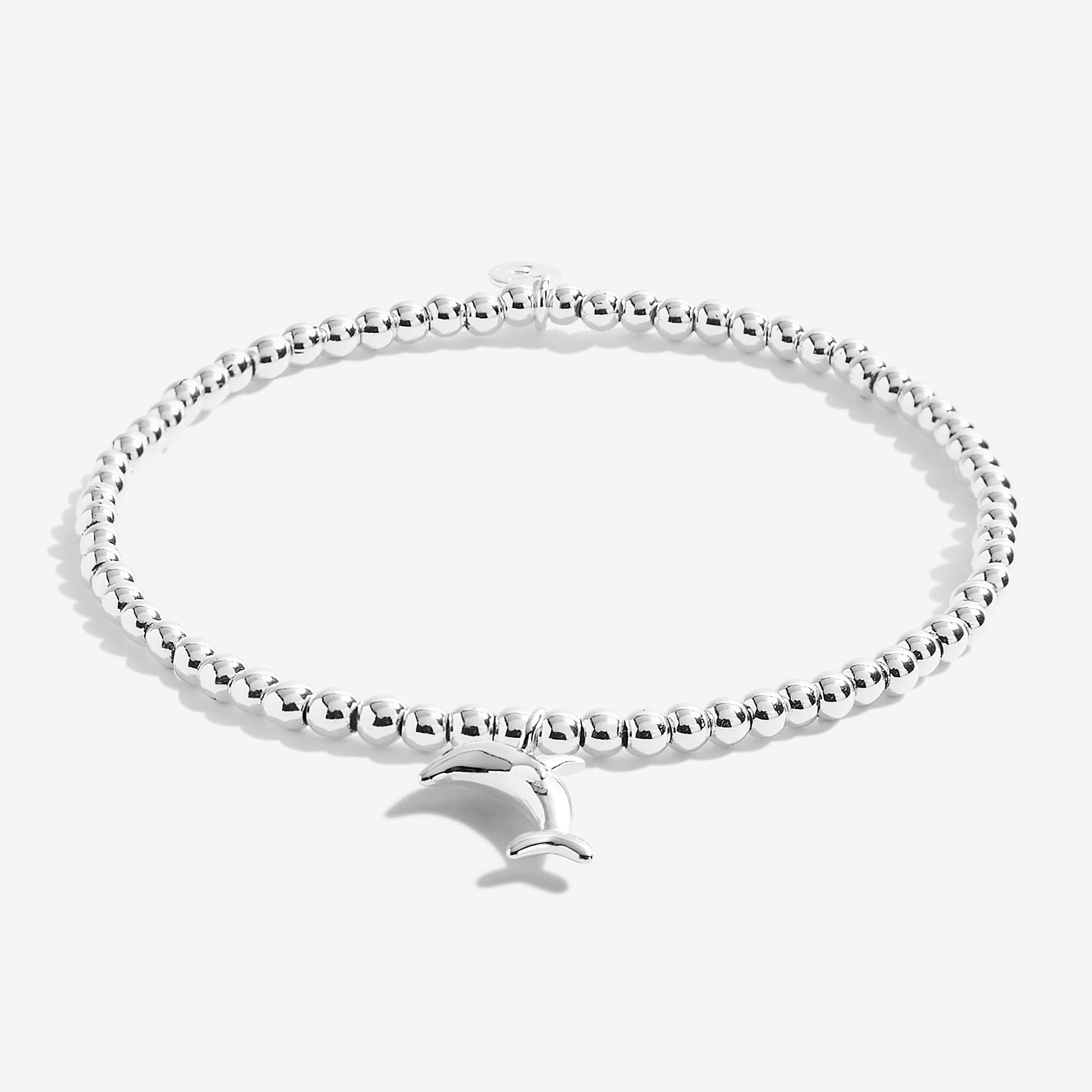 A Little | Happy Dolphin | Silver | Bracelet | 15.5cm Stretch