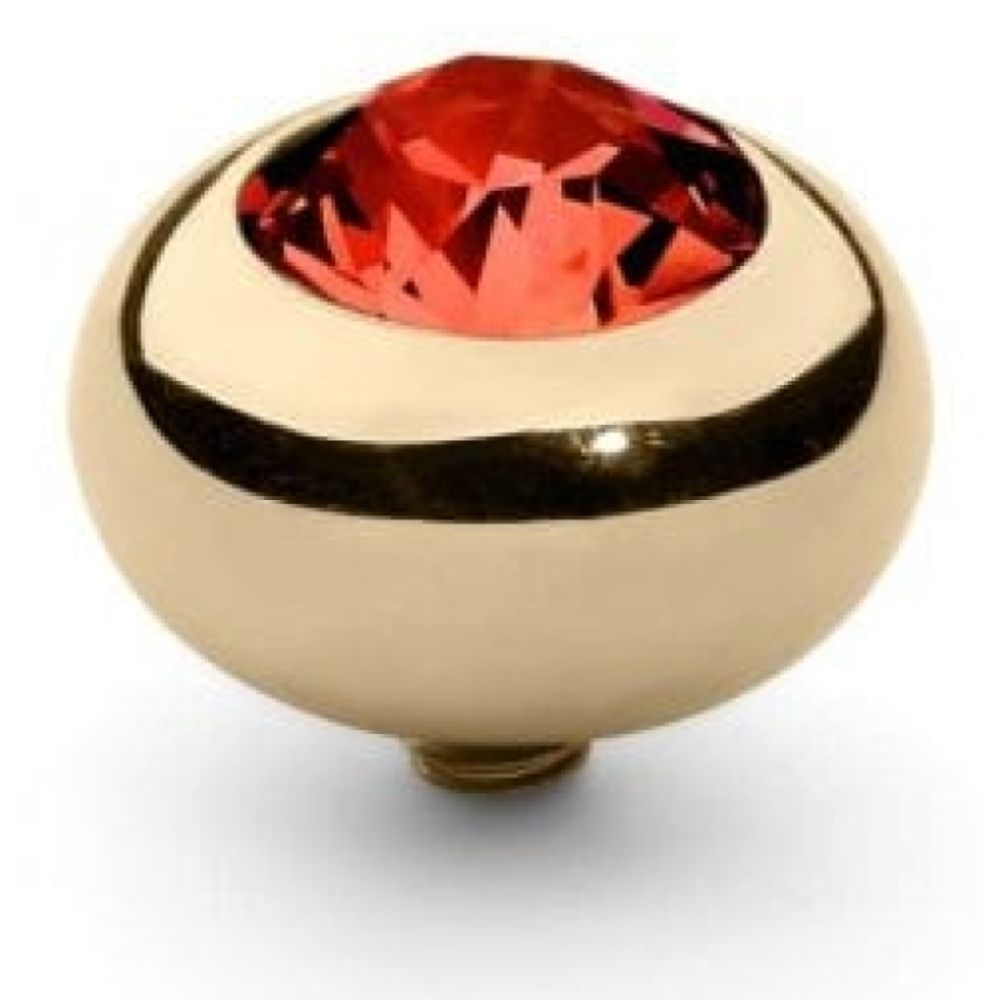 Famosa Gold 10mm Tondo Ring Top Hyacinth