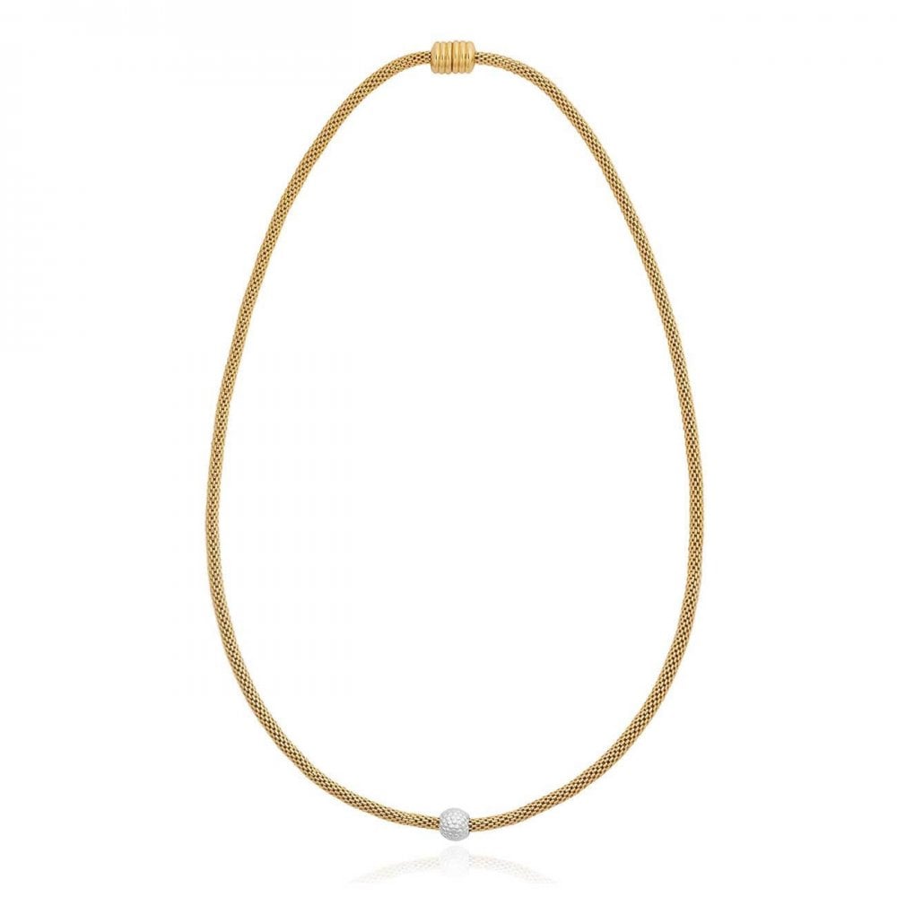 Halo Gold/Silver Venetian Chain Bobble Necklace