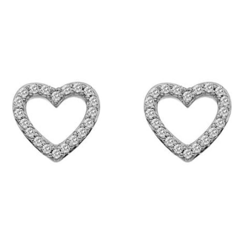 Ripple Earrings - White Gold