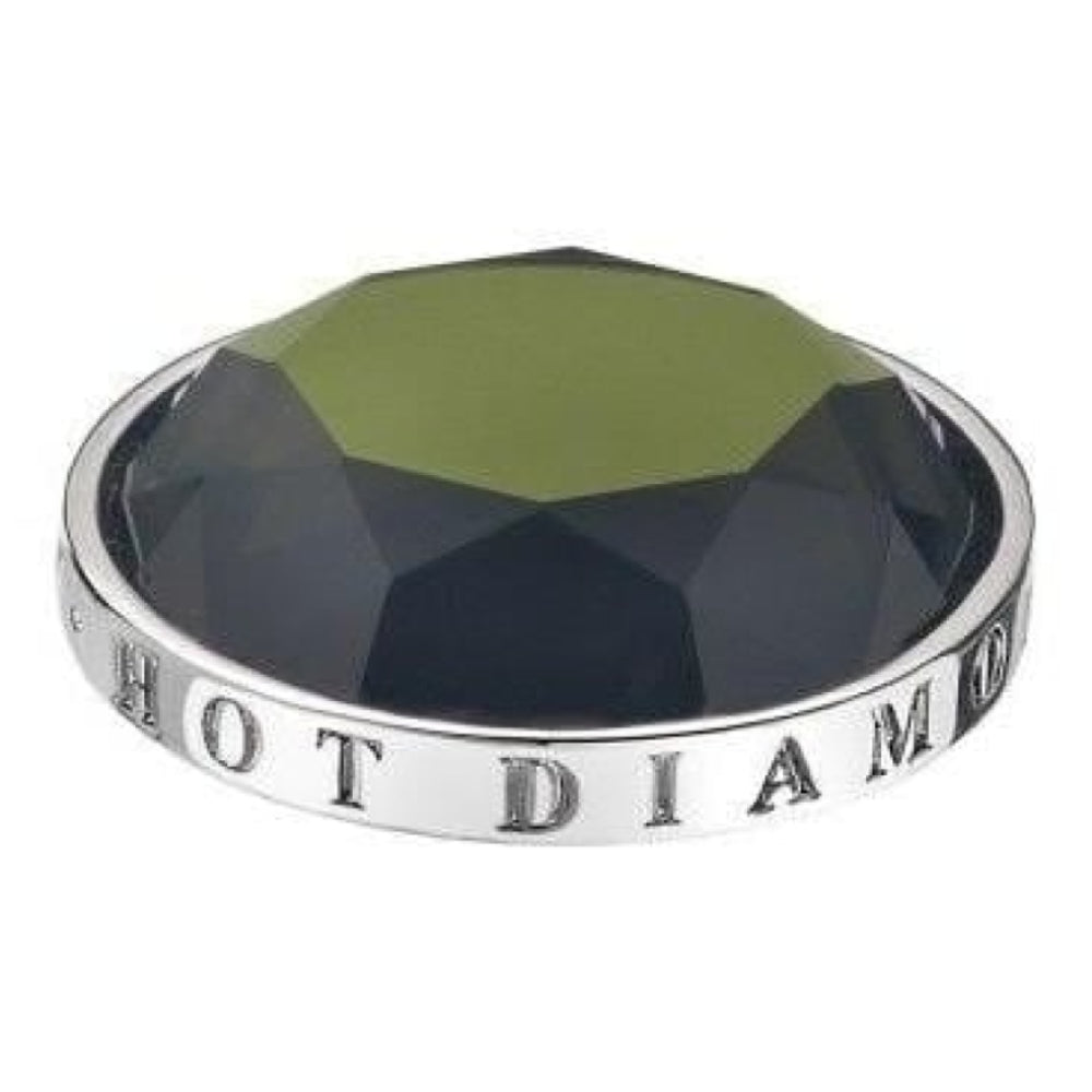 Ladies 25mm Meadow Faceted Silver Coin