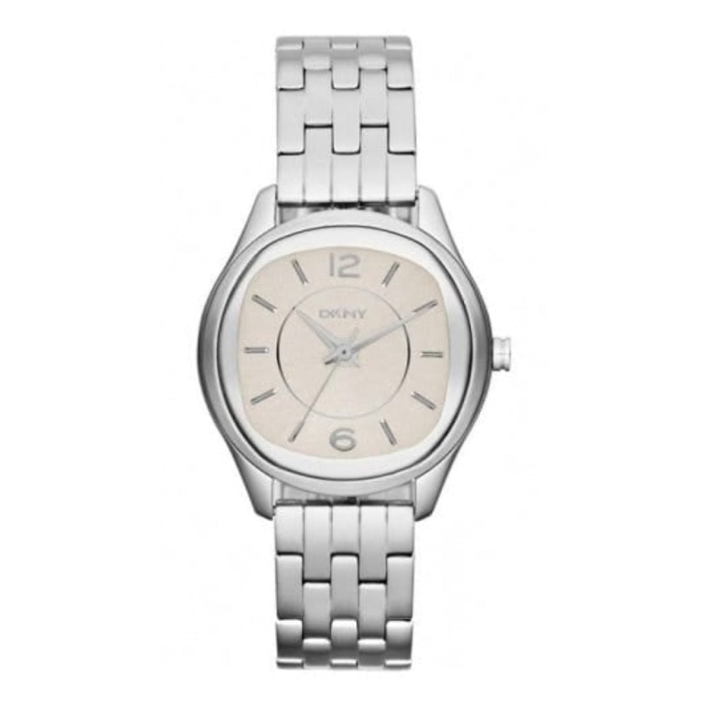 Ladies Silver Coloured Stainless Steel Bracelet Watch