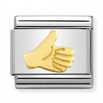 Composable Classic 18k Gold Thumb Up Link