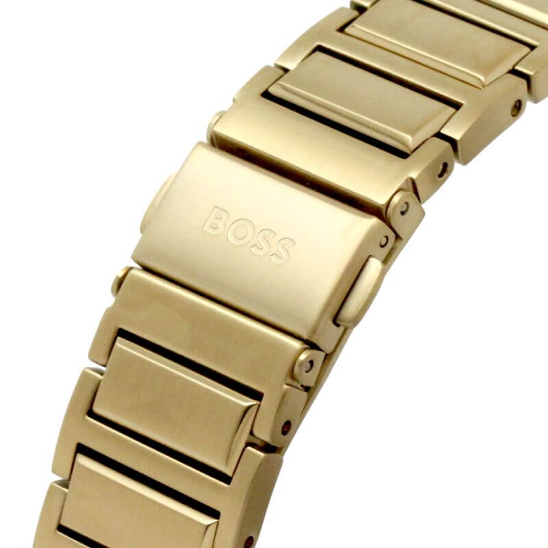 Steer Gold Dial Gold Plated Bracelet Strap Ladies Watch