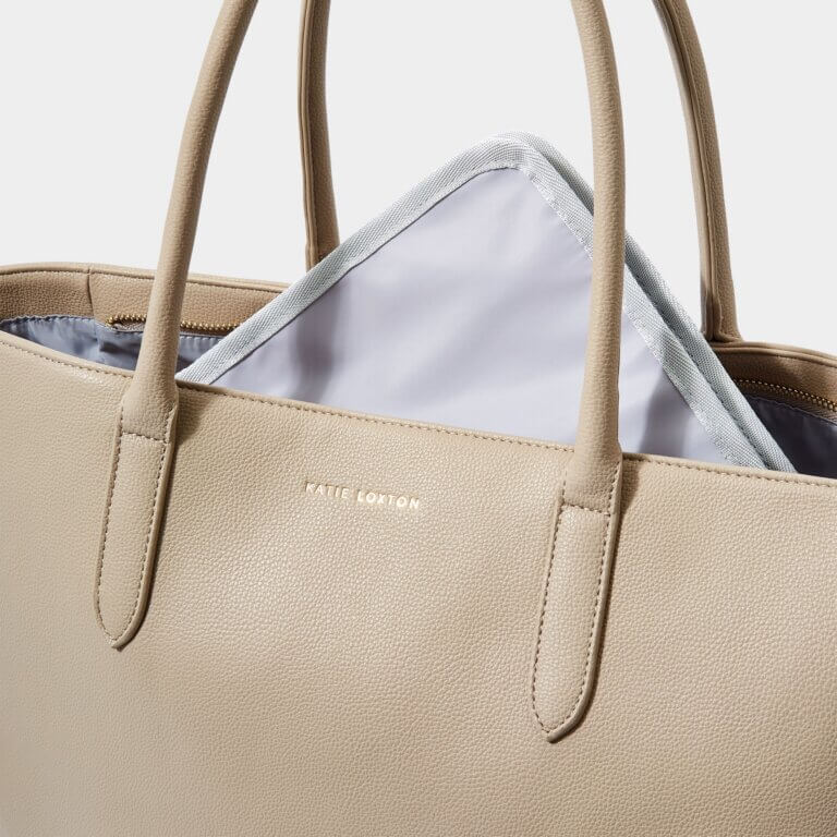 Baby Changing Tote Bag | Light Taupe
