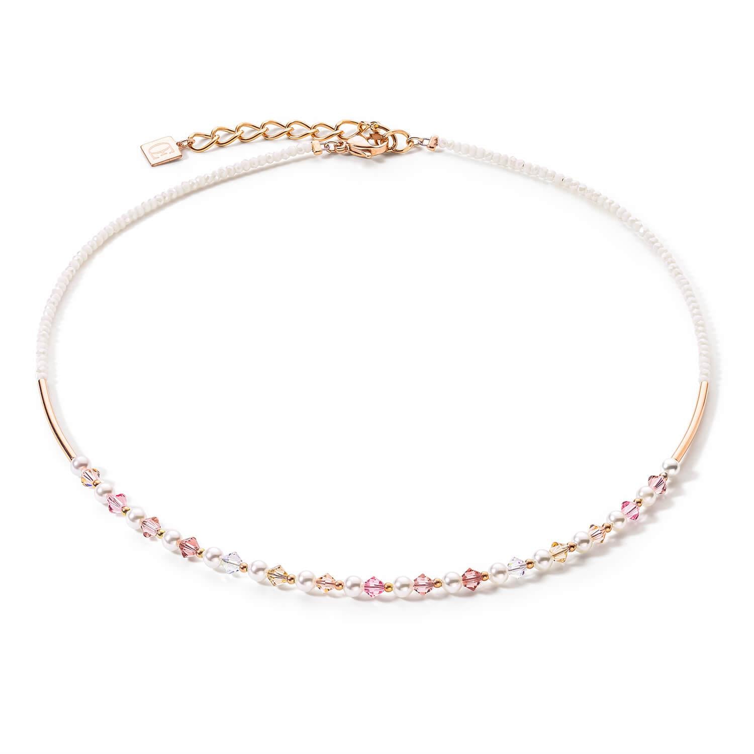 Rose Gold Light Rose Princess Pearls Necklace