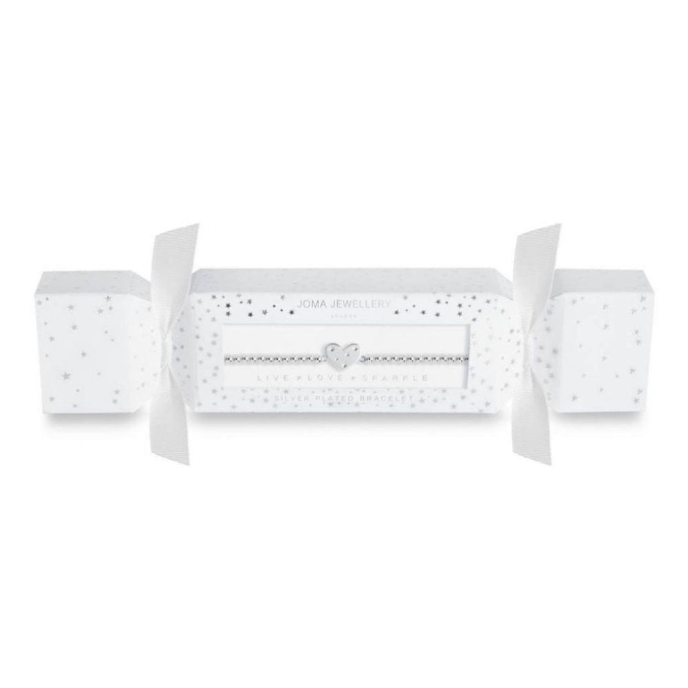 Sparkle Shimmer Shine Crackers - Heart Charm- Bracelet- 17.5cm