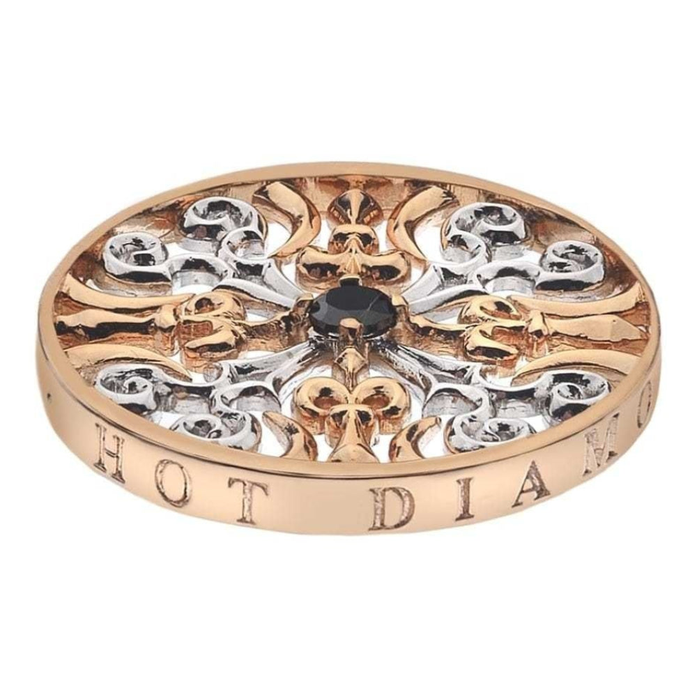 Victorian Silver & Rose Gold Plate Coin - 33mm
