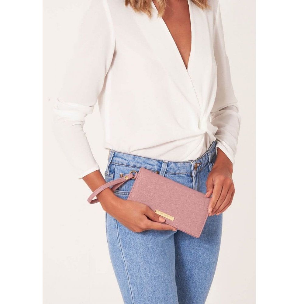 Cleo Wristlet | Pink | 10 X 19 Cm