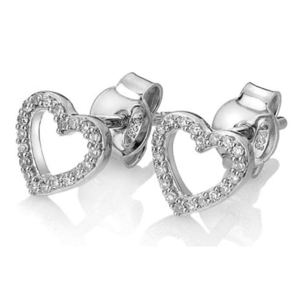 Ripple Earrings - White Gold