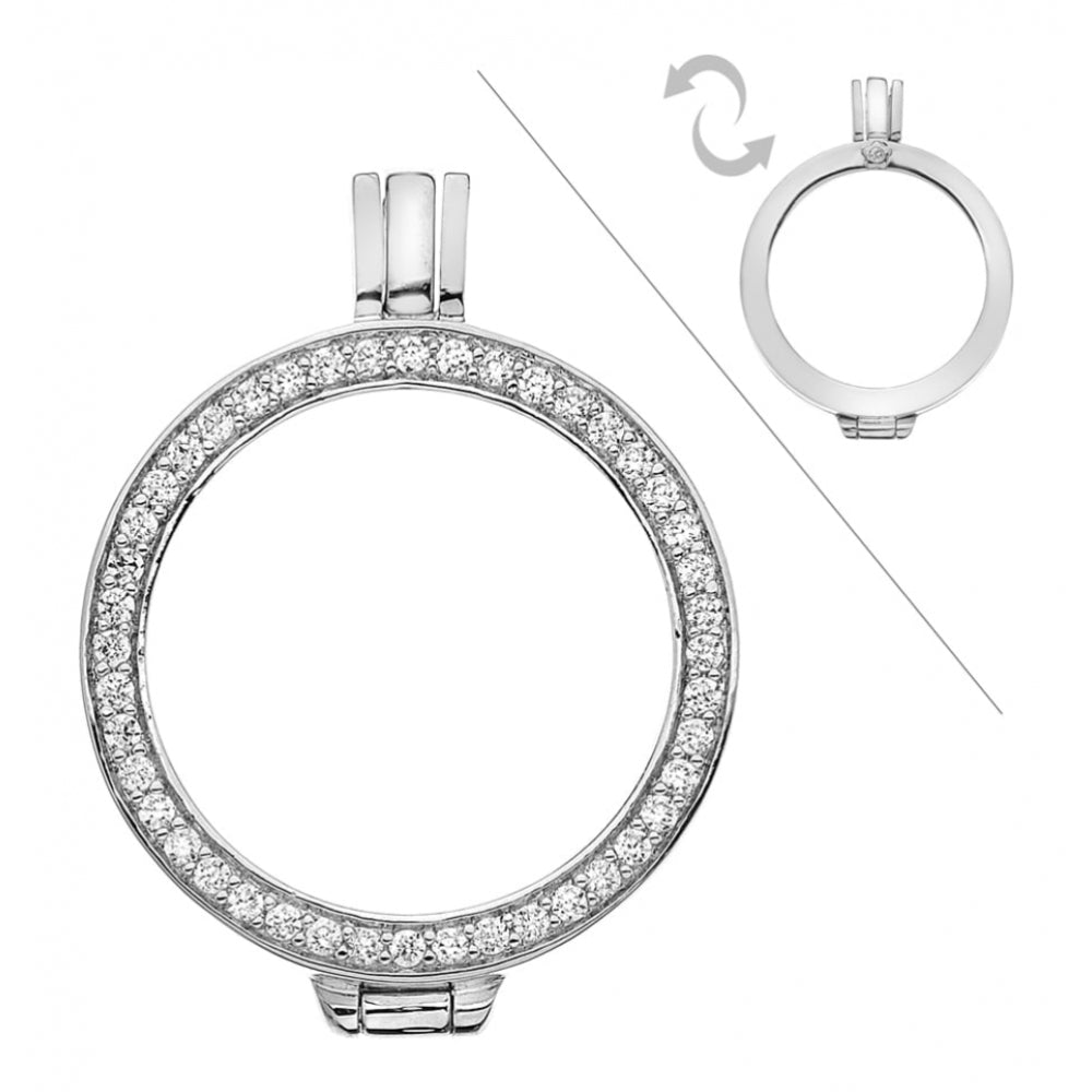 Reversible 25mm Sterling Silver Keeper
