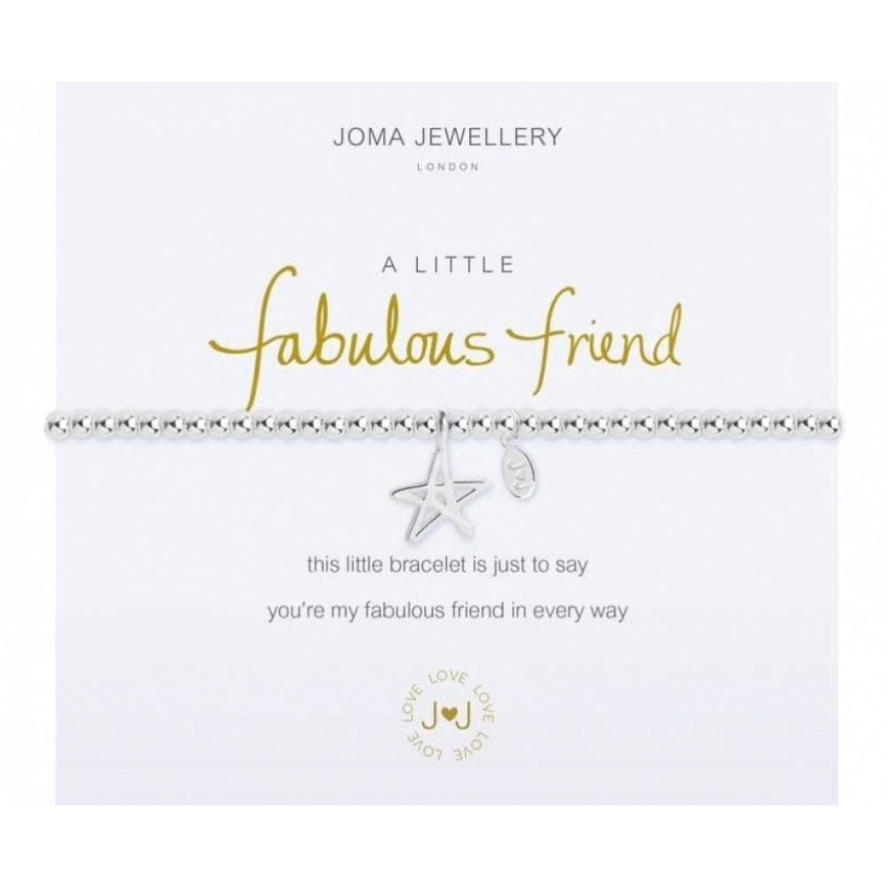 A Little | Fabulous Friend | Silver | Bracelet | 17.5cm