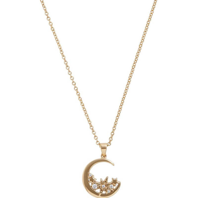 Celestial Gold Moon Necklace