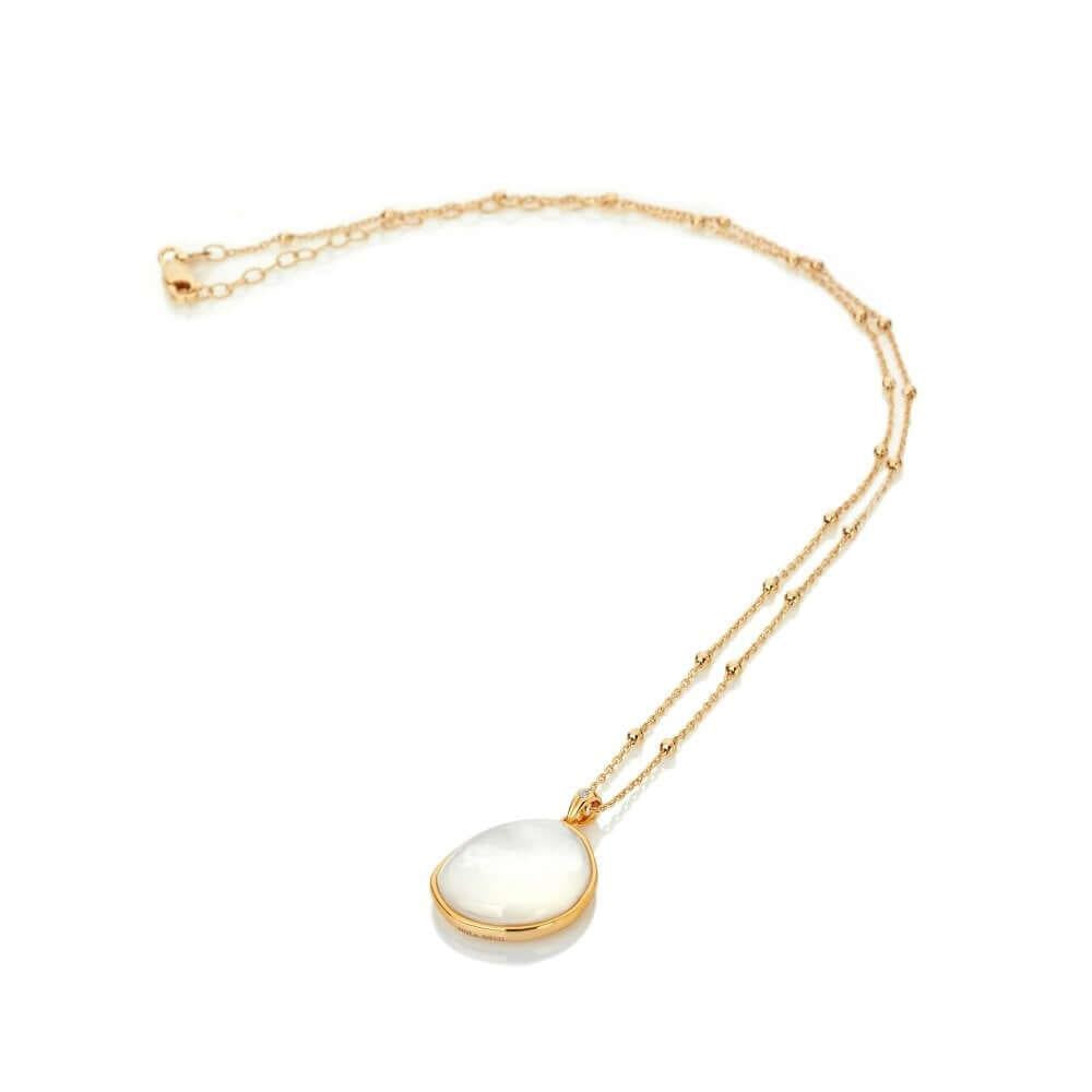 Calm Mother Of Pearl Pendant Necklace
