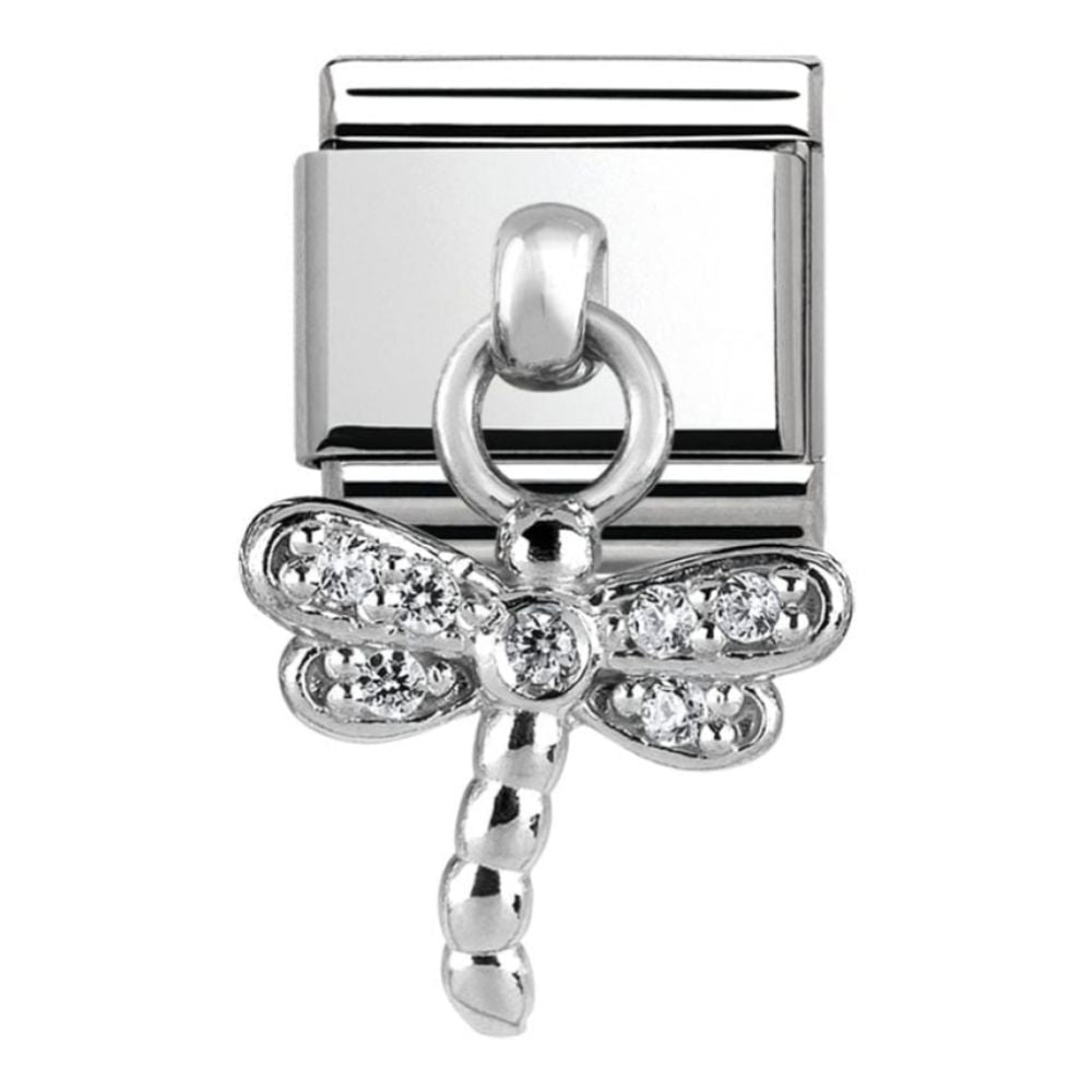 Classic CZ Dragonfly Charm Link