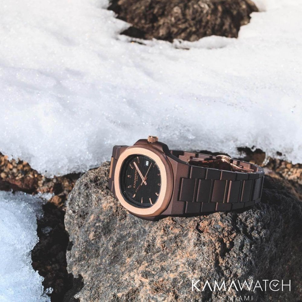 Vintage Bolero Dark Brown & Bronze Strap Wristwatch