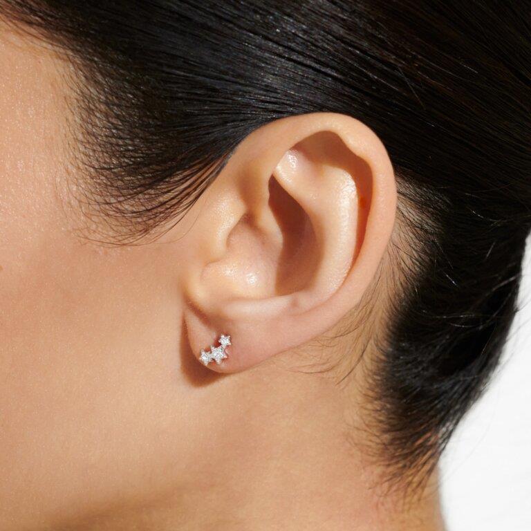 Bauble 'Merry Christmas' Silver Plated Stud Earrings